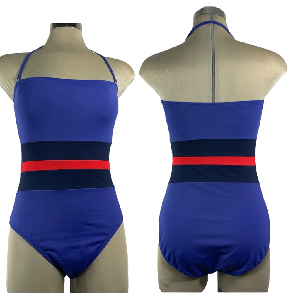 LA BLANCA Blue One Piece Bathing  Suits   Size 12